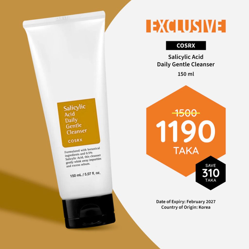 Cosrx Salicylic Acid Daily Gentle Cleanser